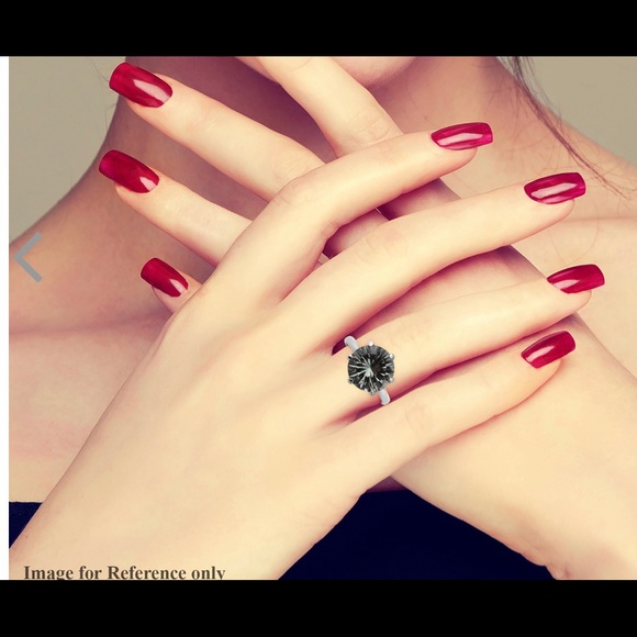 5.70 ctw Montezuma Prasiolite Concave Cut Ring - Picture 3 of 7